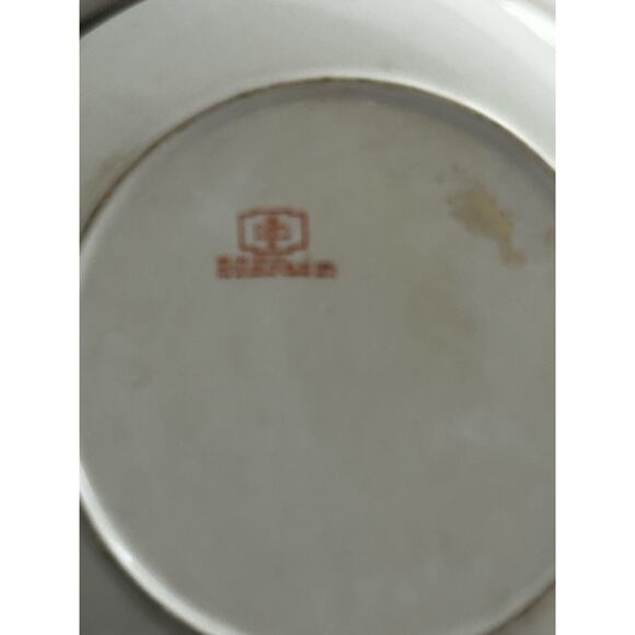 Vtg Oklahoma Import Blue Chinoiserie Asian hand painted decorative plate dish - Picture 8 of 10